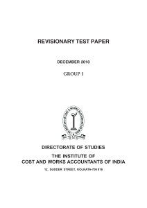 Commercial & Industrial Law and Auditing Test Paper