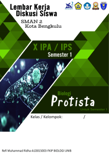 LKPD Protista Biologi SMA Kelas X