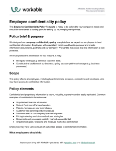 Employee-confidentiality-policy
