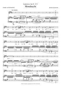 Robert Schumann Liederkreis Op 39 Ndeg 5 Mondnacht