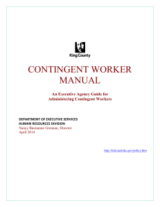 King County Contingent Worker Manual