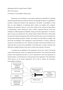 Case Study on Accountability of Bureaucracy Zarif (1629041)