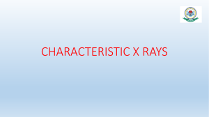 characteristic x ray