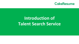 AI-Powered Talent Search Service - CakeResume