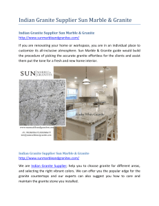 Indian Granite Supplier Sun Marble & Granite