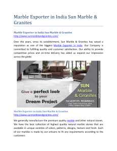 Marble Exporter in India Sun Marble & Granites