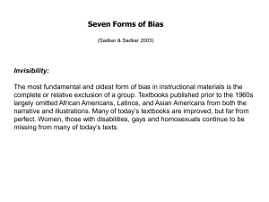 7 forms of bias