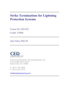 Strike Terminations for Lightning Protection Systems