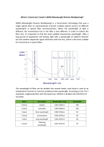 What is C band and L band in WDM Wavelength Division Multiplexing