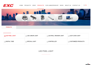 LED Pixel Light, LED Dot Light, Media Facade - EXC-LED