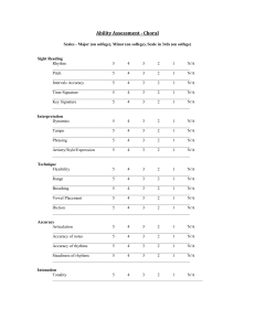 Choral Ability Assessment System