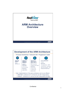 ARM Architecture Overview