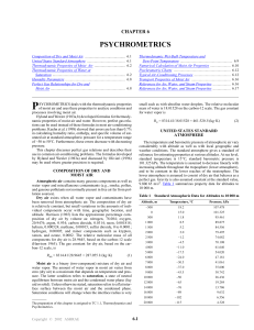 2001 ASHRAE Fundamentals Handbook (SI) - Chapter 6 - Psychrometrics