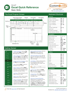 xls quick guide