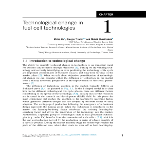 Chapter 1 Technological change in fuel cell technologies