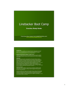 LineBacker boot camp basics