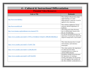 4 cultural amp instructional differientiation resources