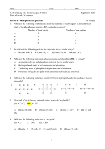 F.5 Chemistry Test: Microscopic World II