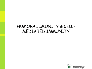 Humoral Imunity & Cell-Mediared Immunity