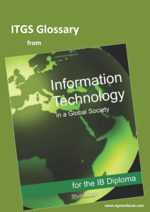 Information Technology in a Global Society - Glossary - Stuart Gray - 2011
