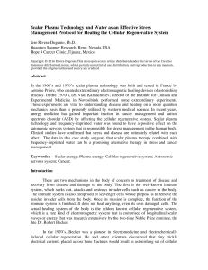 Scalar Noble Gas Therapy and the Cellula