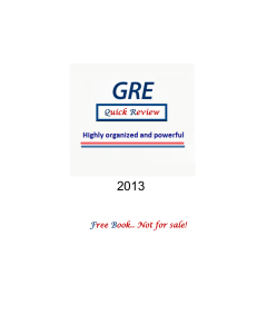 free gre sample questions online