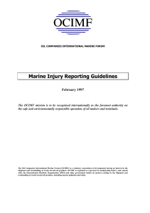 Marine Injury Reporting Guidelines OCIMF