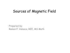 Sources of Magnetic Field v2