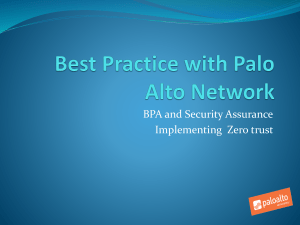 Best Practice Palo Alto Network 