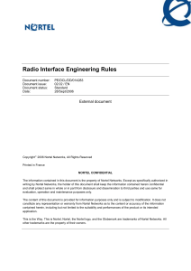 Radio Interface Engineering Rules