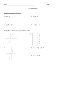 Pre - 1.1 Worksheet