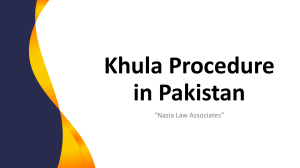 Process of Khula in Pakistan - End Marriage With Husband