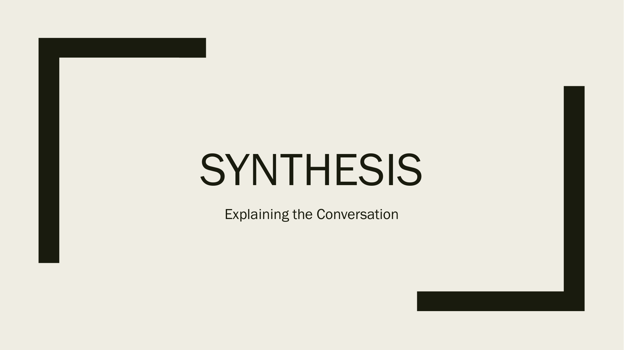 synthesis