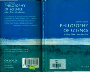 Okasha Philosophy of Science (1)