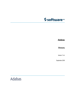 Adabas - Glossary