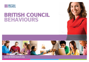 british council behaviours and teaching skills