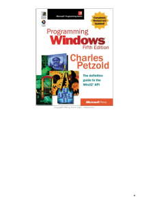 Charles Petzold - Programming Windows - 5th Ed