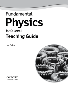 Fundamental Physics for O Level Teaching Guide