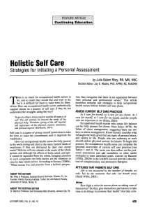 Holistic Self Care