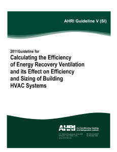 AHRI Guideline V SI 2011