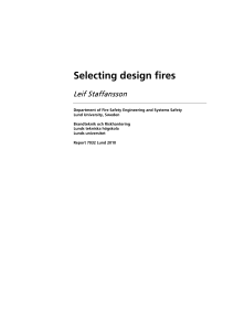 selecting design fires (Staffansson)