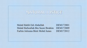 NATURAL JUSTICE