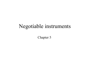 ppt ch05- Negotiable instruments