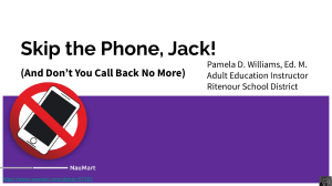 MAACCE 2019 Presentation - Skip the Phone, Jack!