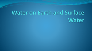 Water on Earth and Surface Water