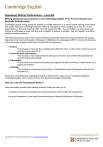Cambridge English B2 Writing Assessment Guide