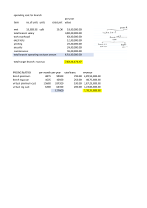AMC Costing & price sheet
