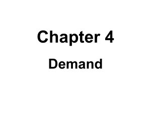 Topic 2 - Demand