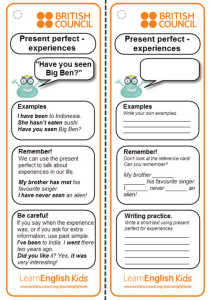 grammar-practice-reference-card-present-perfect-experiences
