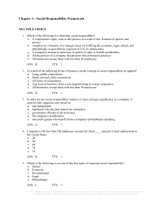 Social Responsibility Test